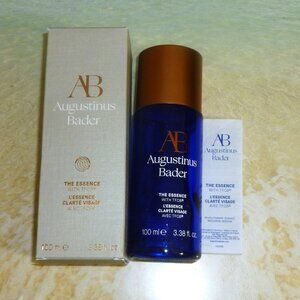 Empty Augustinus Bader The Essence for 3.38 fl oz bottle box Photography Prop